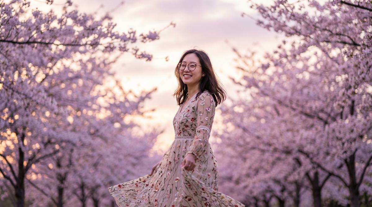 看片樱花季外景拍摄花絮